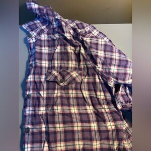 Eddie Bauer Ladies Button Down Plaid